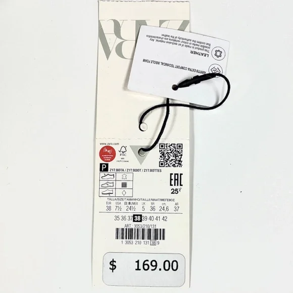 Zara Embroidered Taupe/Tan Suede 15.5” Pull-On Boots, Size 7.5 - Picture 12 of 15